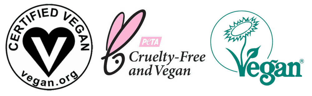 vegan logos for cruelty-free foundation products
