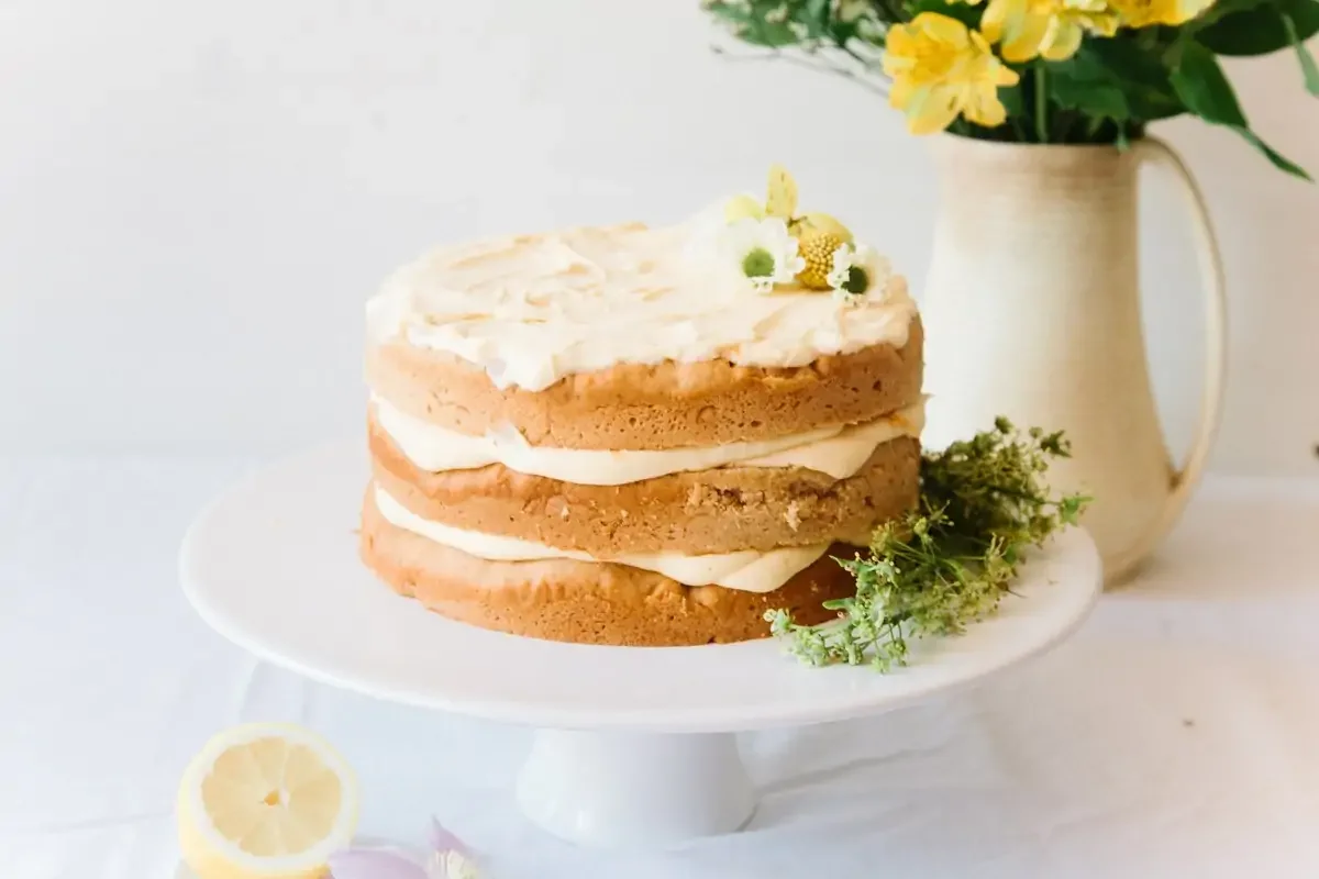 Elderflower lemon cake