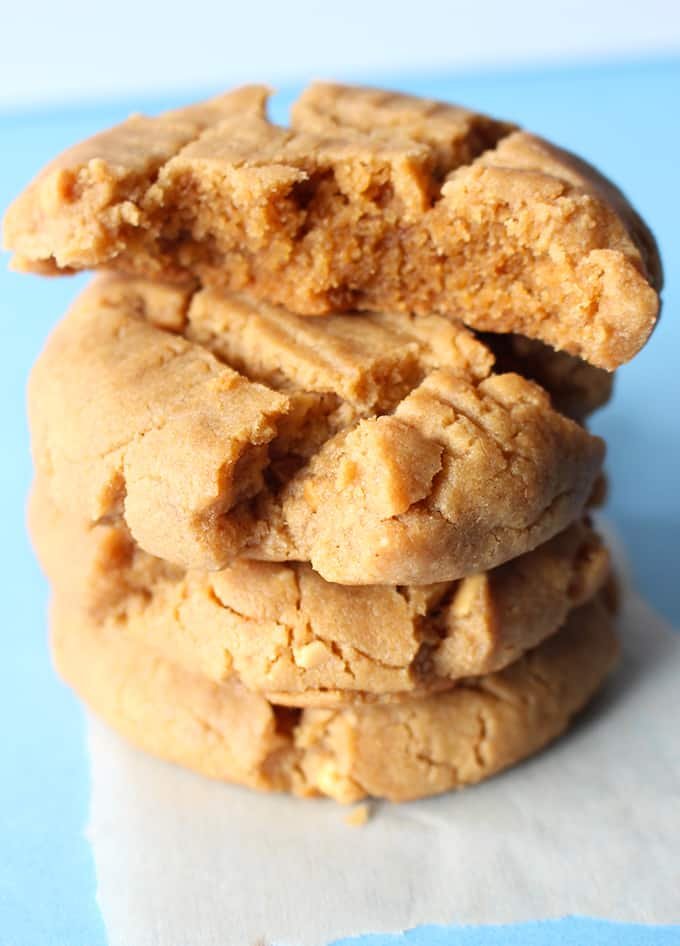 Thick peanut butter cookies