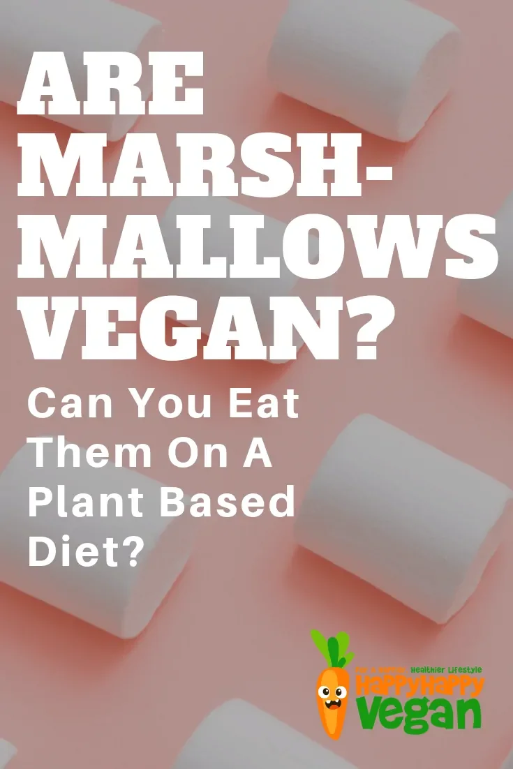 pinterest image for "can vegans eat marshmallows?" article